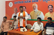 BJP candidate Brijesh Chowta felicitated at party office